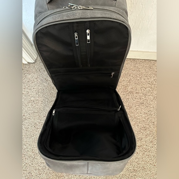 Sole Premise Bags Sole Premise Roller Shoe Bag Grey Leather Poshmark